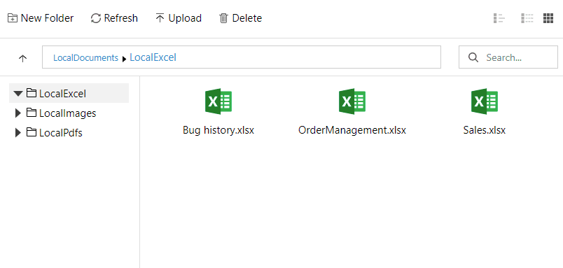ComponentOne ASP.NET MVC File Manager 商品画像