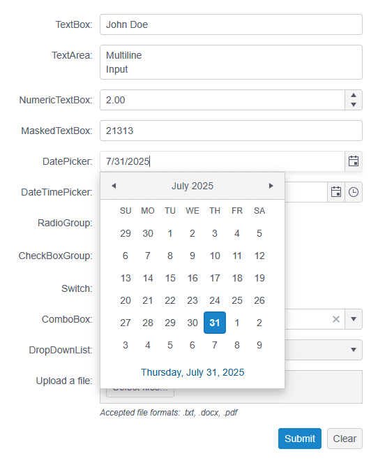 Kendo UI jQuery UI Input Controls 商品画像 Kendo UI jQuery UI Input Controls 商品画像