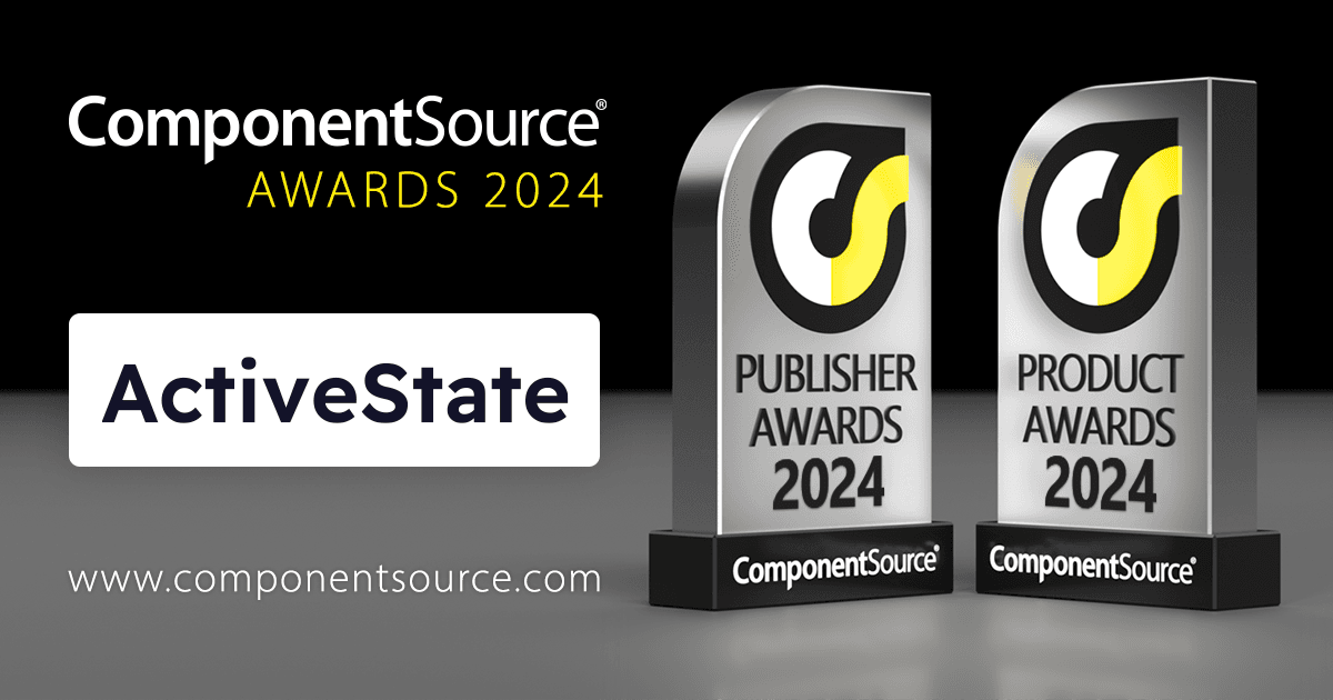 ActiveStateがComponentSourceの賞を2つ受賞
