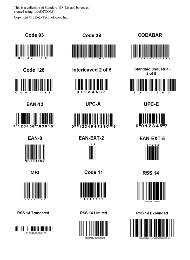 LEADTOOLS Barcode Pro（英語版） 商品画像