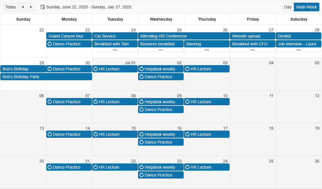 Kendo UI Angular Scheduler 商品画像 Kendo UI Angular Scheduler 商品画像