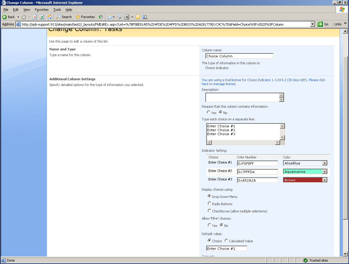 SharePoint Choice Indicator が提供開始