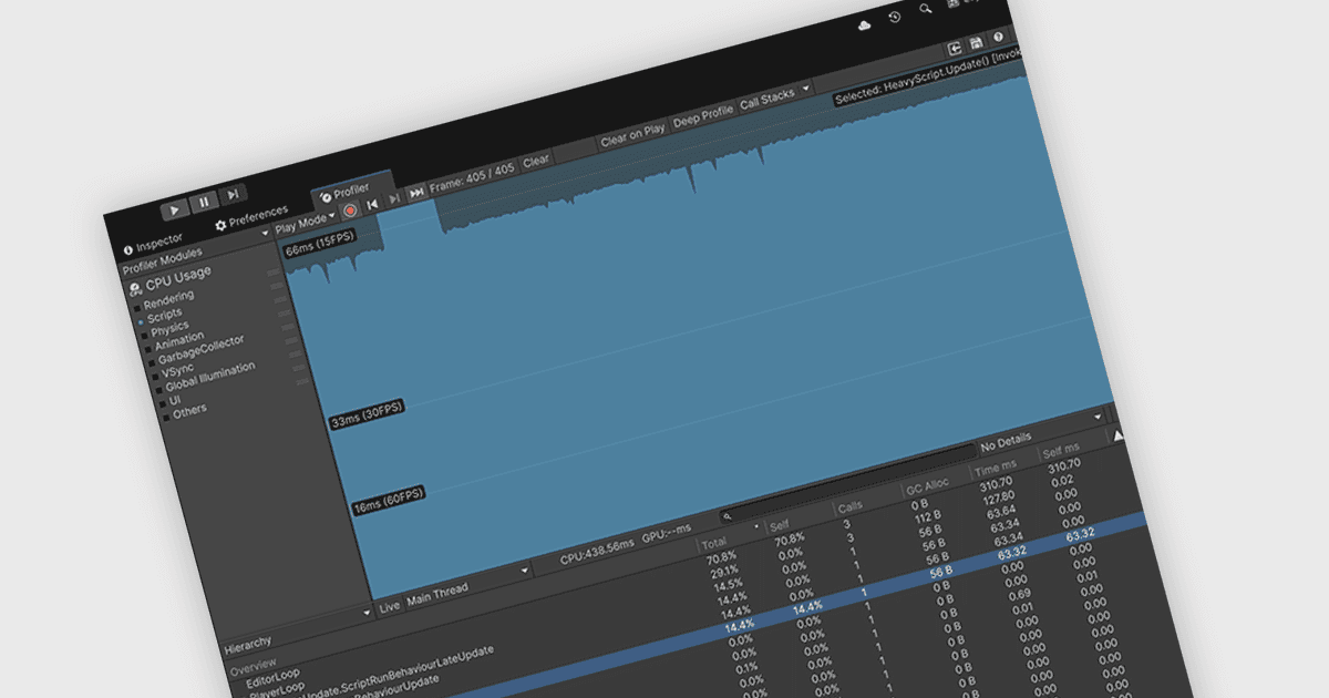 UnityのパフォーマンスデータをIDEで表示