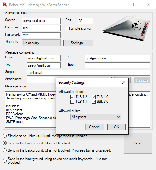 Rebex Mail Pack（英語版） 商品画像