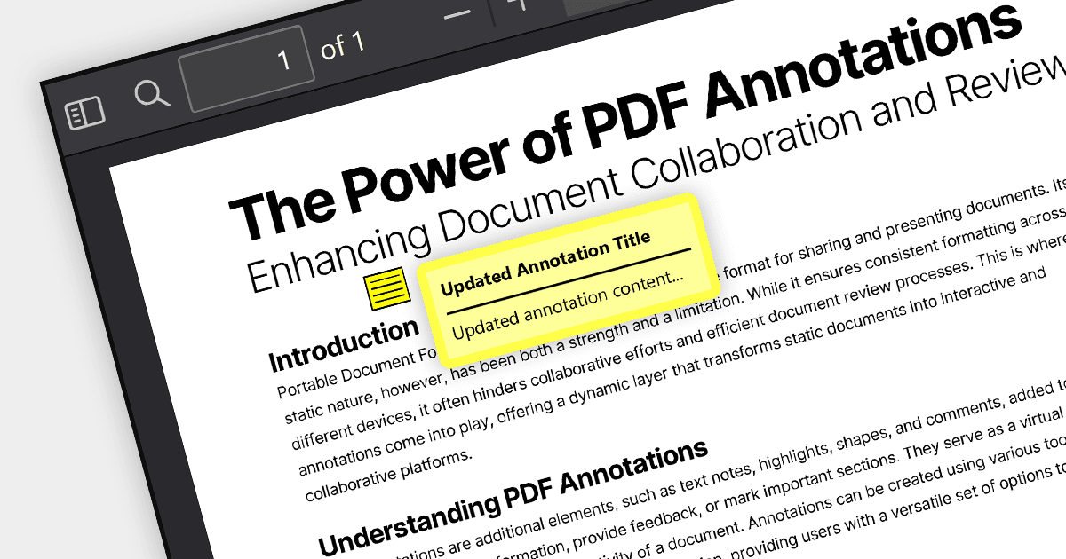 PDF注釈編集によるチームワークの強化
