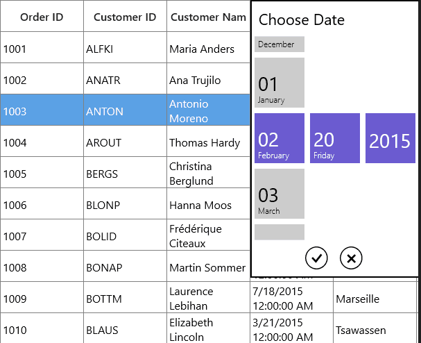 Syncfusion UWP Data Editors 商品画像