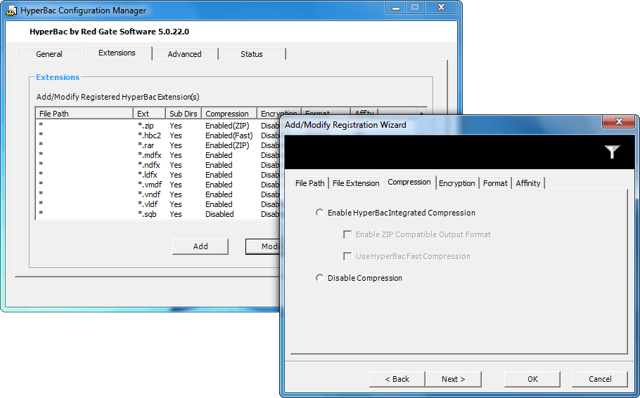 SQL Server 向けの高速・小容量バックアップ