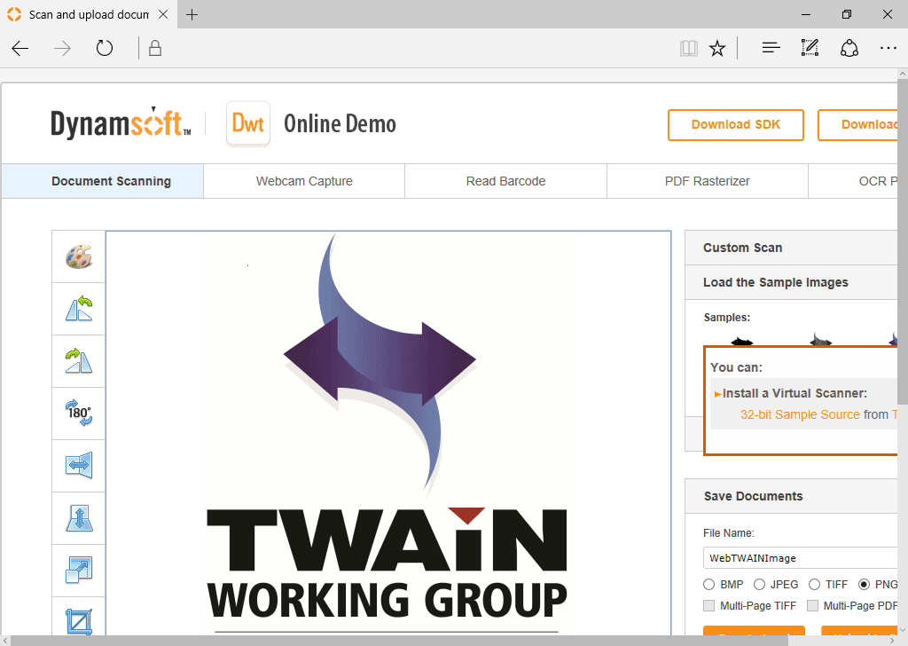 Dynamic Web TWAIN（英語版） 商品画像