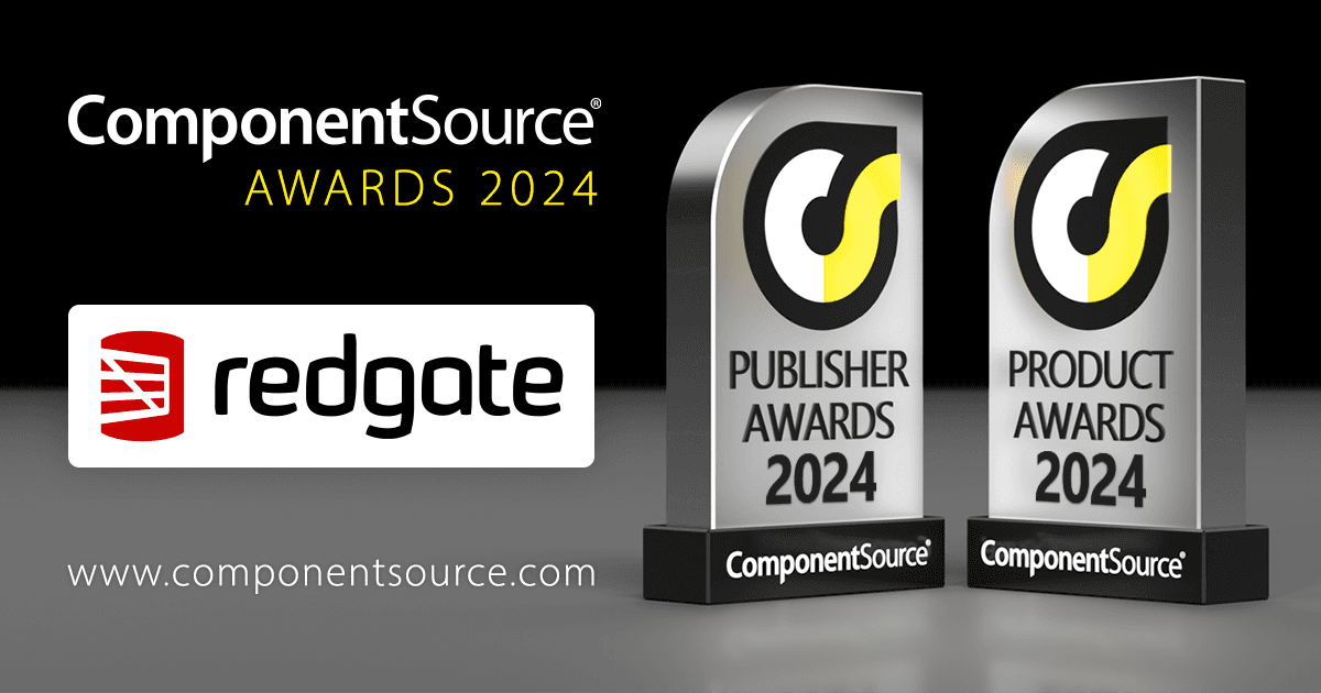 Redgate SoftwareがComponentSourceの賞を4つ受賞