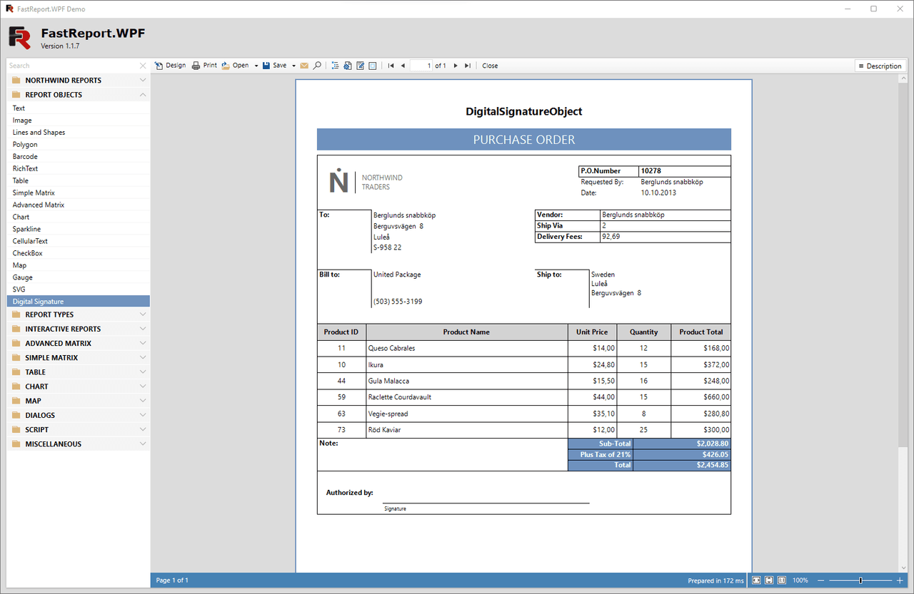 FastReport WPF（英語版） 商品画像
