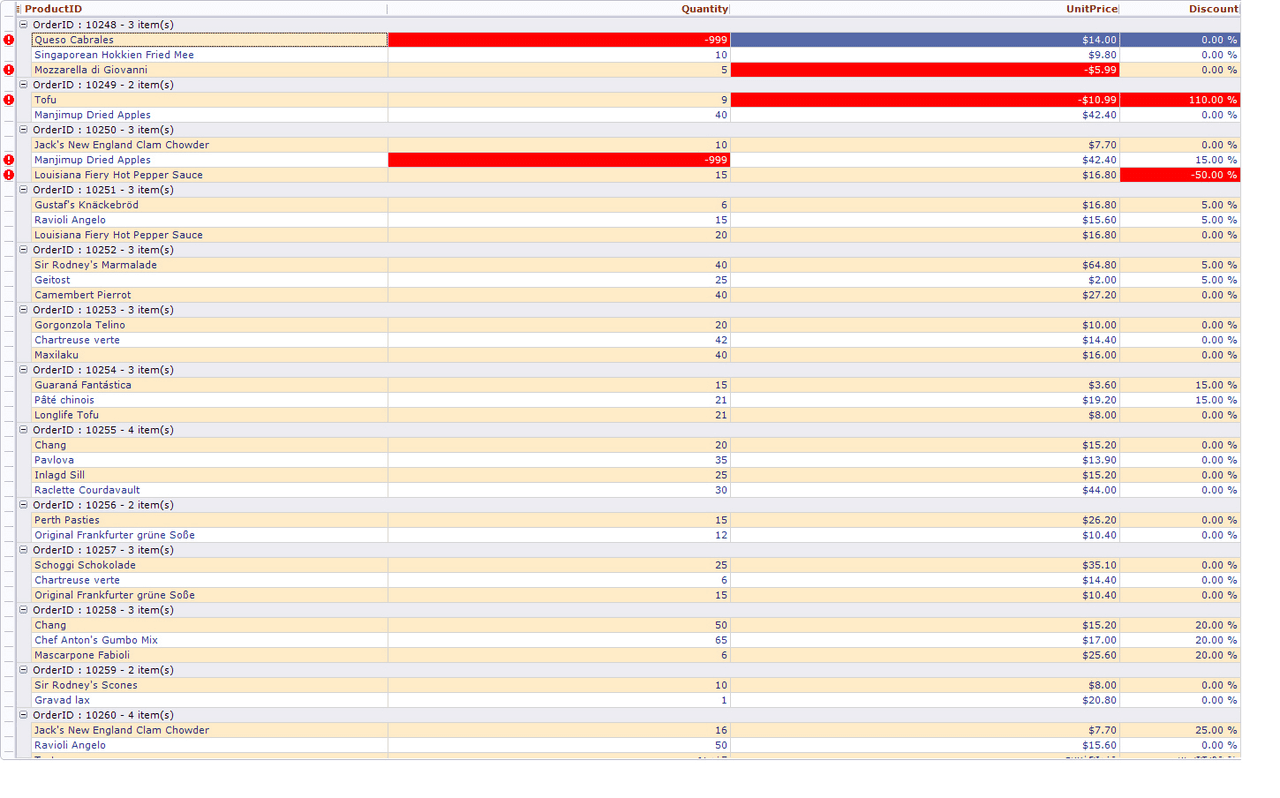 Xceed Grid for WinForms（英語版） 商品画像