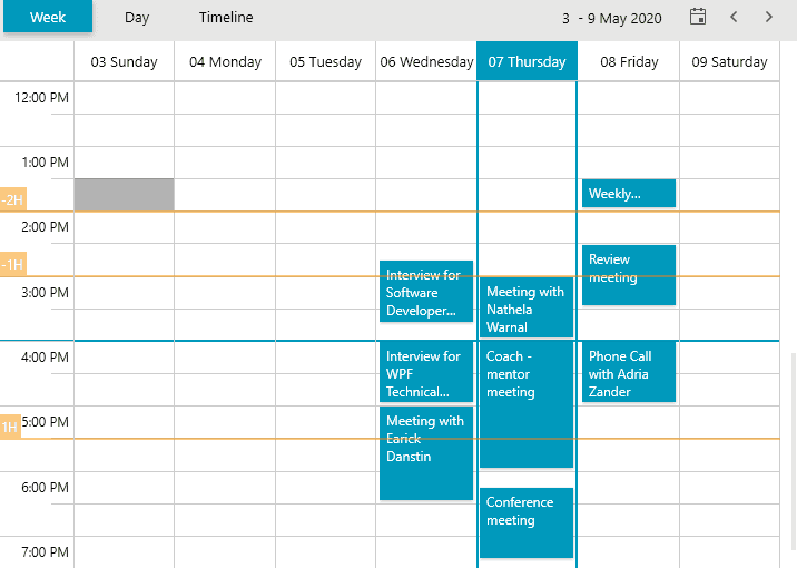 Telerik UI for WPF ScheduleView 商品画像