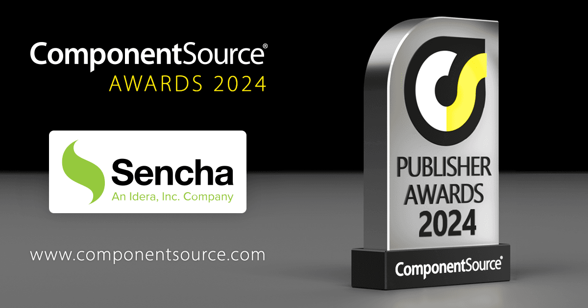 SenchaがComponentSourceの賞を受賞