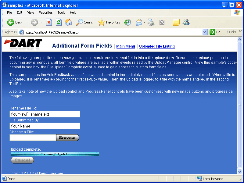 PowerWEB File Upload for ASP.NET （英語版） 商品画像