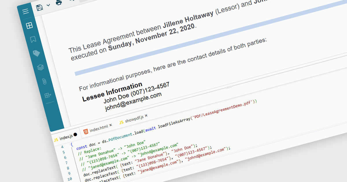 JavaScriptアプリケーションにPDFワークフローを追加