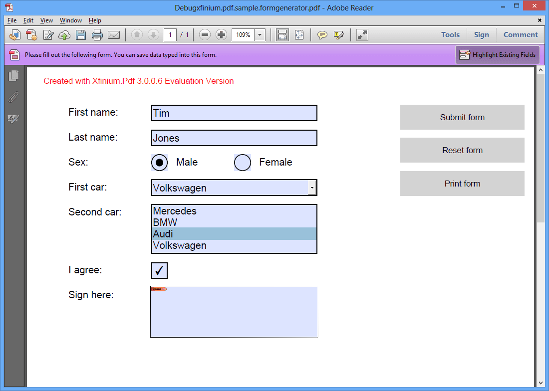 XFINIUM.PDF WPF/UWP EDITION（英語版） 商品画像