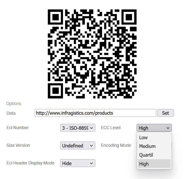 Infragistics Ultimate UI for ASP.NET MVC Barcode 商品画像