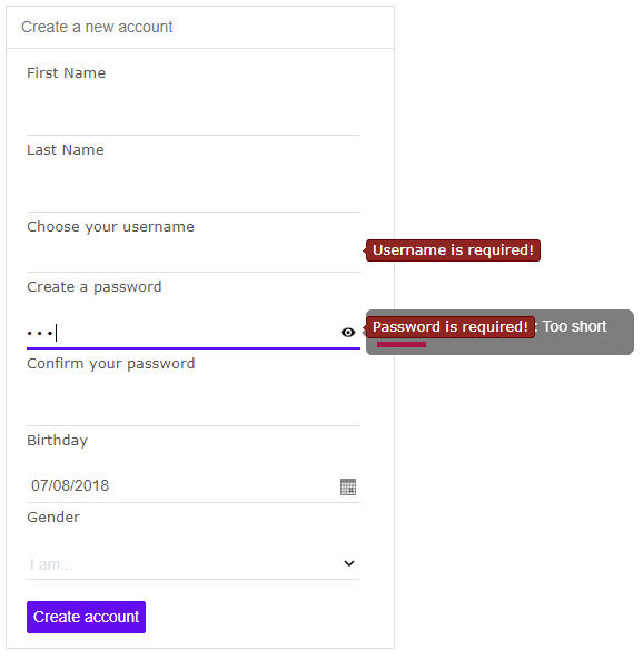jQWidgets Angular UI Input Controls 商品画像