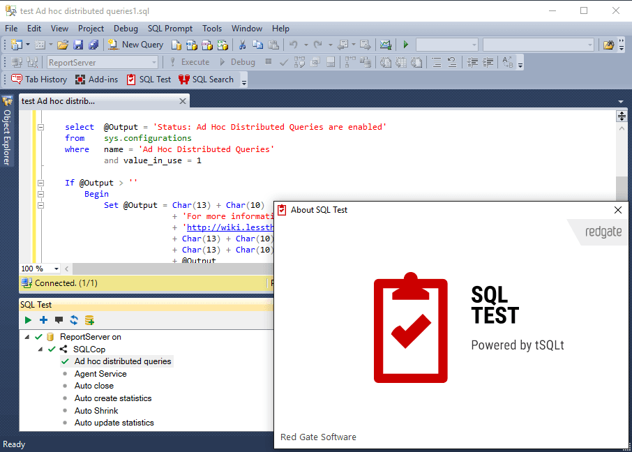 SQL Test 1.5がリリースされました