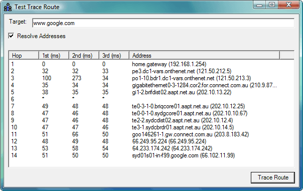 ComponentSpace Trace Route Component（英語版） 商品画像