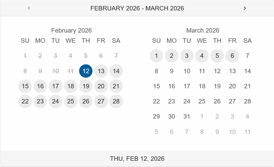 Smart UI Calendar for JavaScript 商品画像