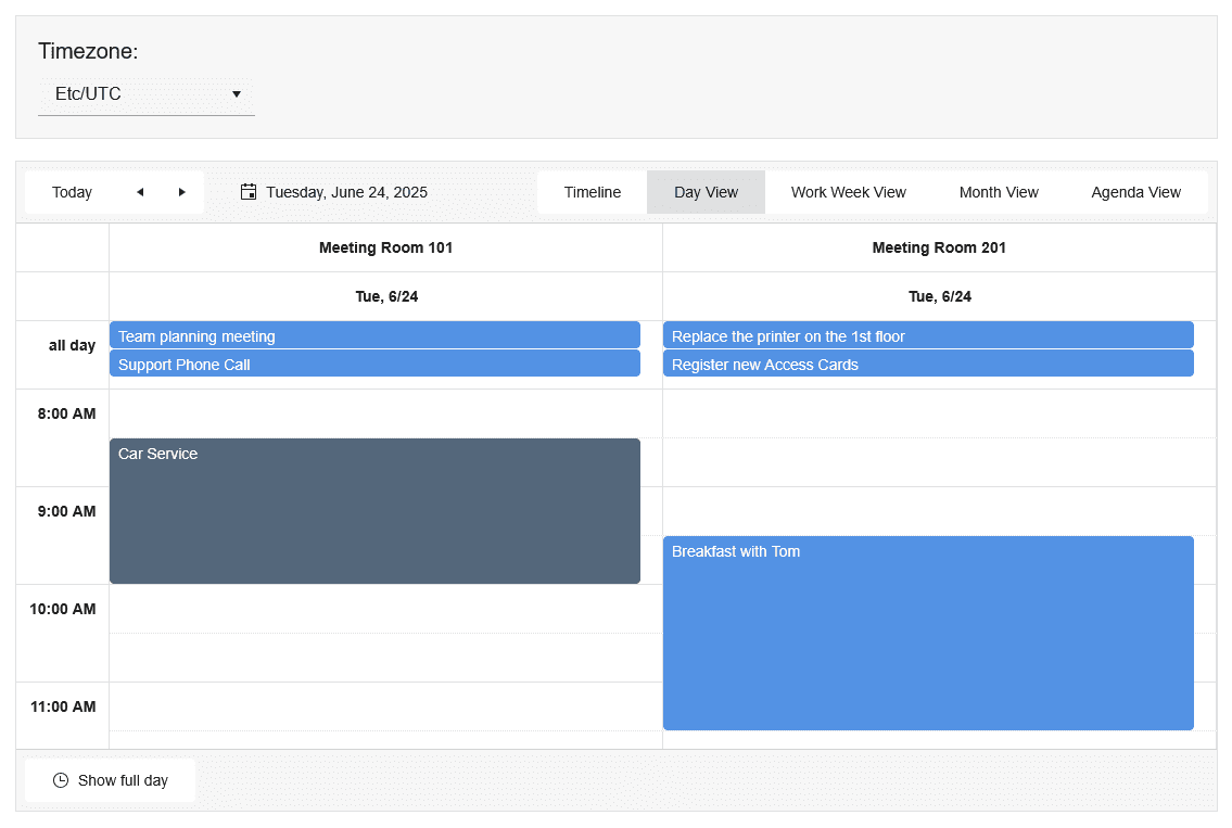 Kendo UI Vue Scheduler 商品画像 Kendo UI Vue Scheduler 商品画像