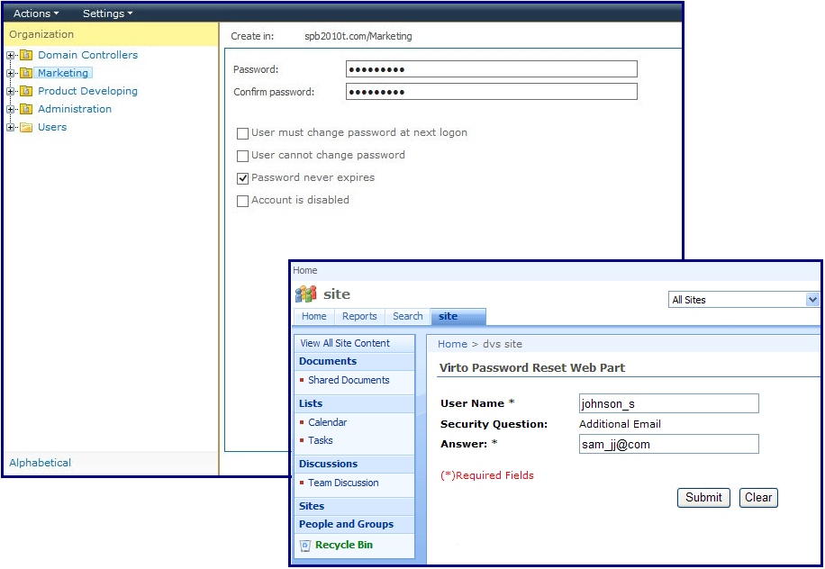 SharePoint Password Reset がリリースされました