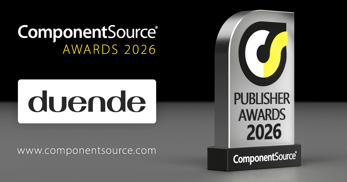 Duende SoftwareがComponentSourceアワードを受賞