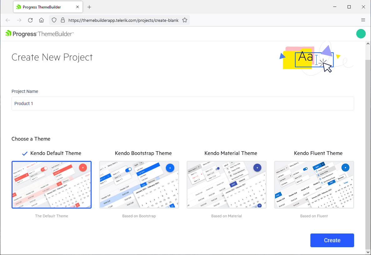 Progress ThemeBuilder 商品画像