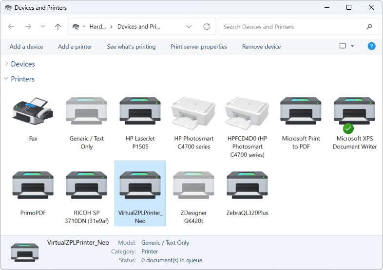 Neodynamic Virtual ZPL Printer Driver（英語版） 商品画像
