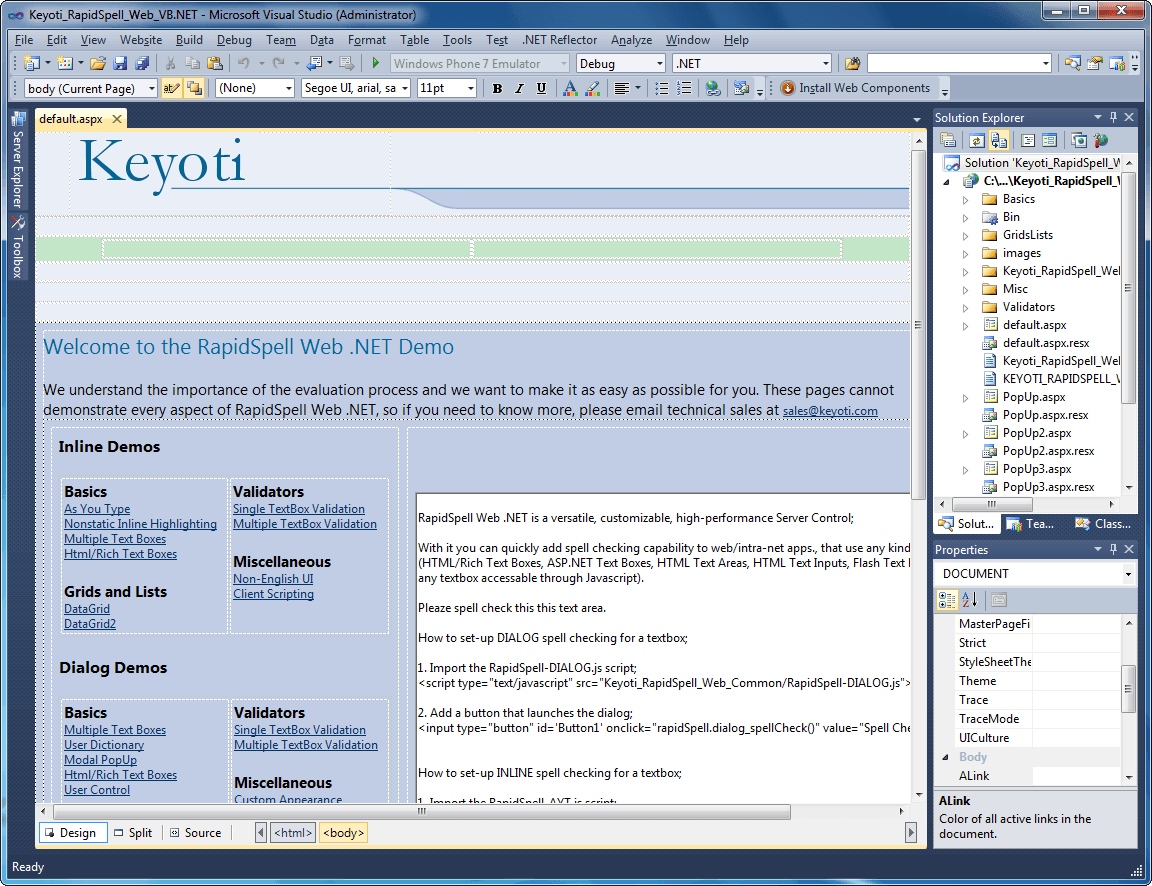 RapidSpell Web ASP.NET（英語版） 商品画像