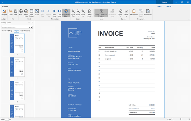DevExpress WinForms Report Viewer 商品画像 DevExpress WinForms Report Viewer 商品画像