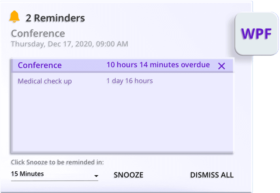 Syncfusion WPF UI Notification Controls 商品画像
