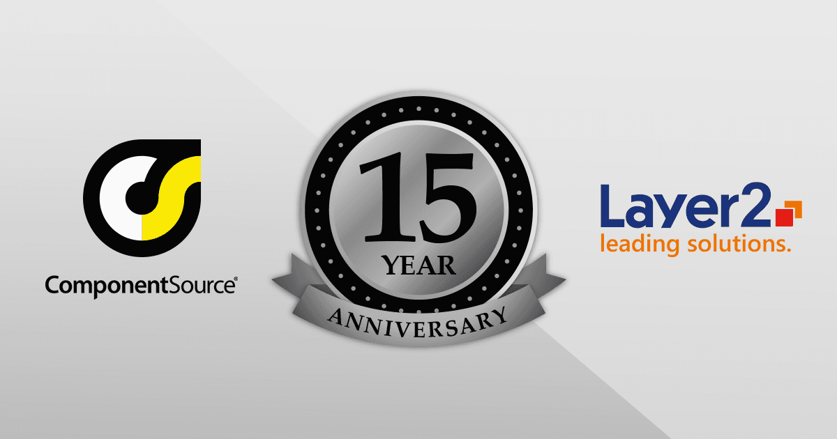ComponentSourceとLayer2との提携15周年記念