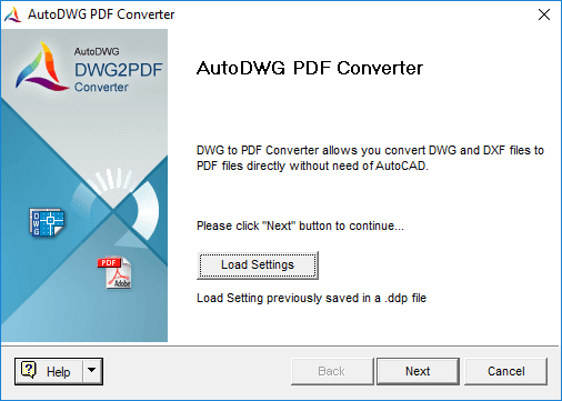 DWG to PDF Converter（英語版） 商品画像
