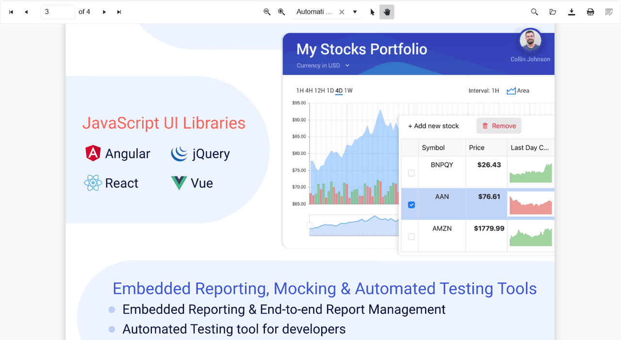 Kendo UI jQuery PDF Viewer 商品画像 Kendo UI jQuery PDF Viewer 商品画像