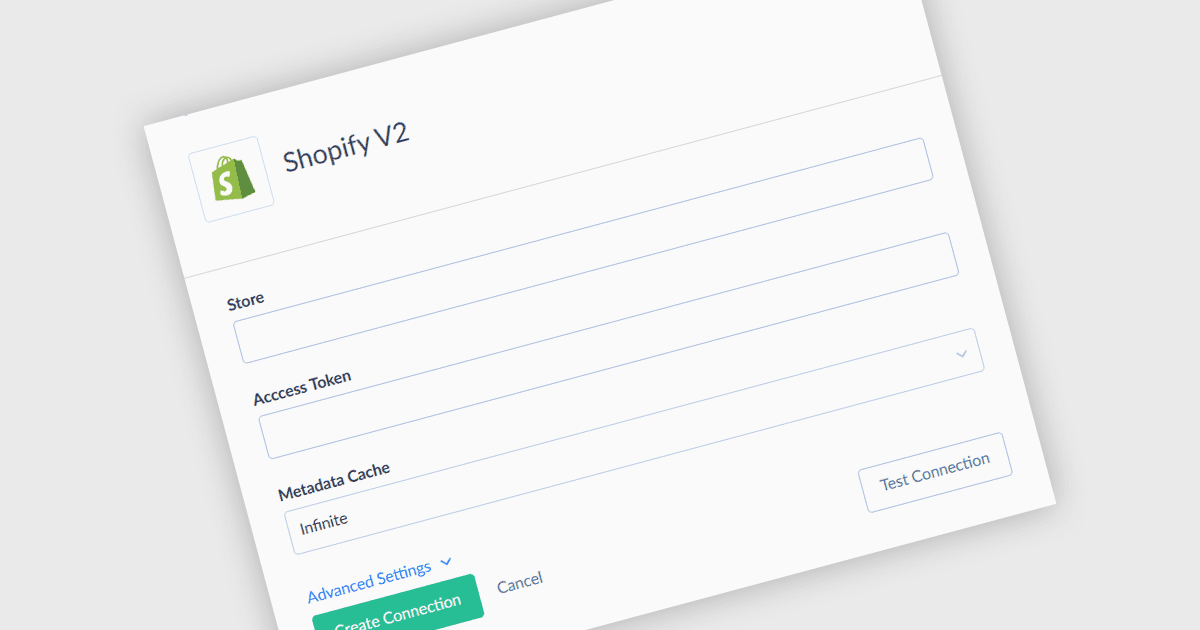 Shopifyをレポートツールに即座に接続