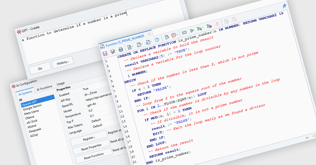 人工知能を使用してPL/SQLコードを開発