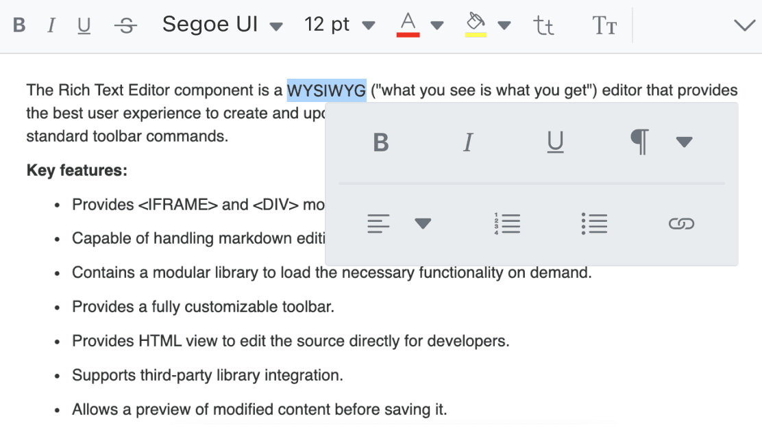 Syncfusion ASP.NET Core Rich Text Editor 商品画像