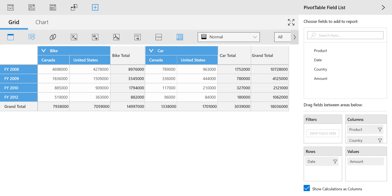 Syncfusion UWP Pivot Client 商品画像