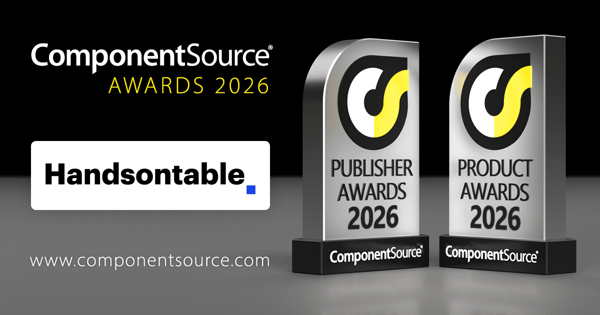 Handsoncodeが2つのComponentSourceアワードを受賞