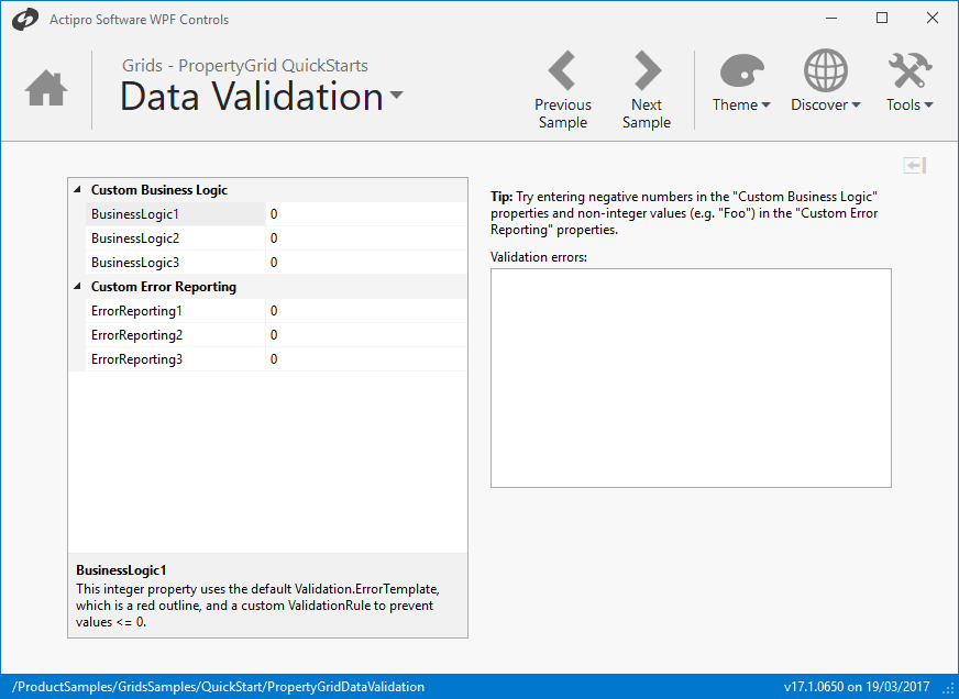 Actipro Grids for WPF（英語版） 商品画像