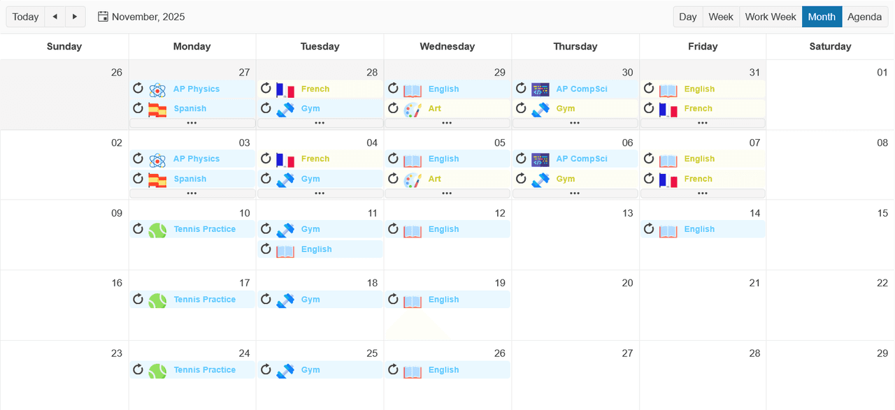 Telerik UI for ASP.NET MVC Calendar 商品画像 Telerik UI for ASP.NET MVC Calendar 商品画像
