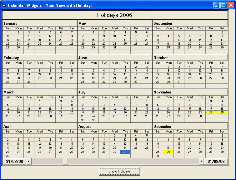Calendar Widgets（英語版） 商品画像