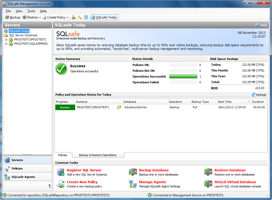 SQL Safe Backup がリリース