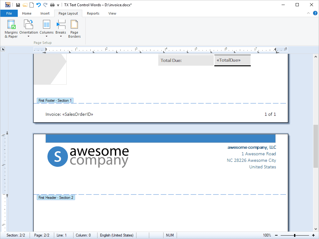 TX Text Control .NET for WPF 商品画像