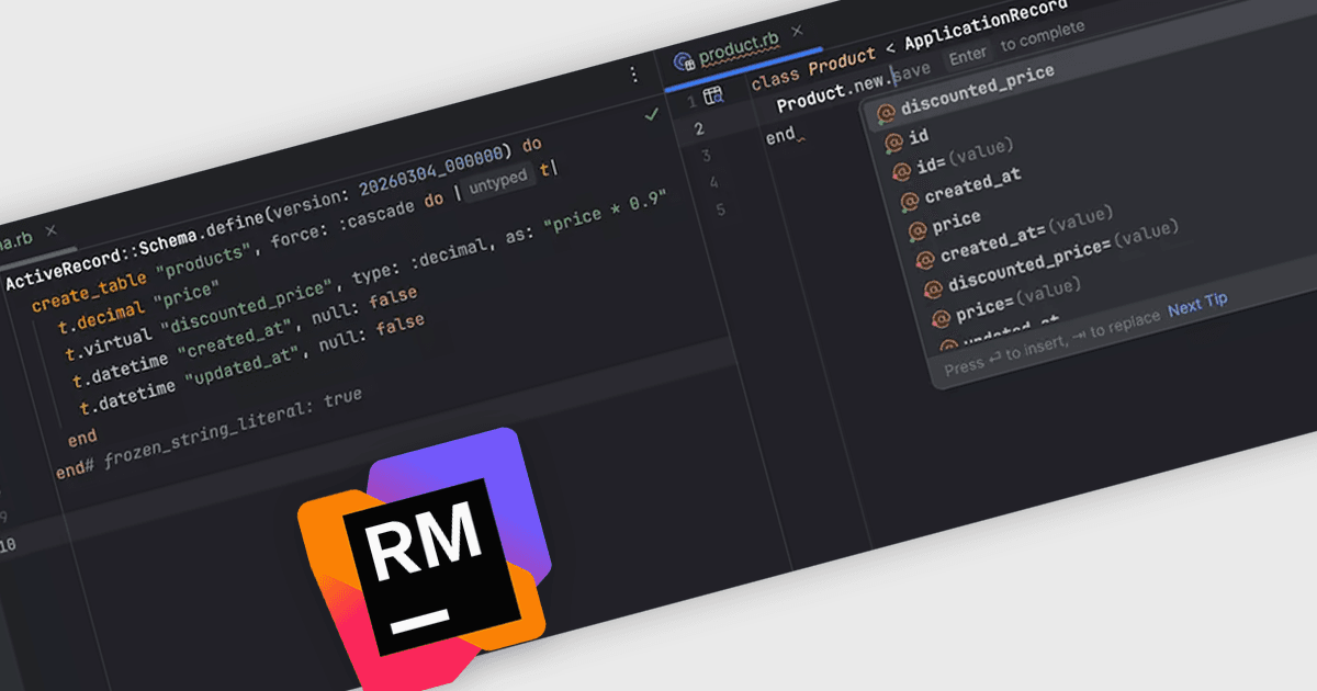 Railsモデルで仮想データベースの列を使用