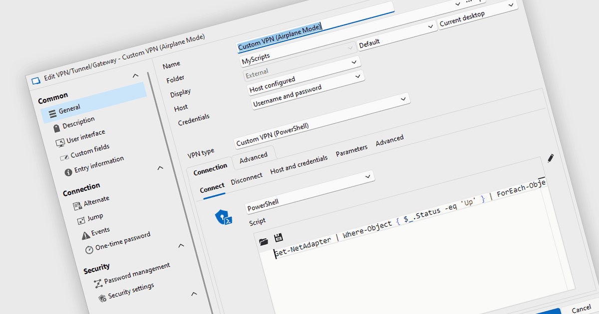PowerShellを利用してカスタマイズされたVPNを作成
