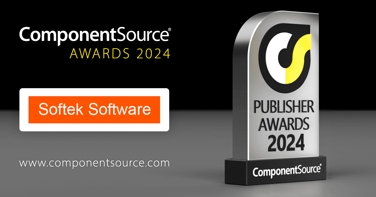 Softek SoftwareがComponentSourceの賞を受賞