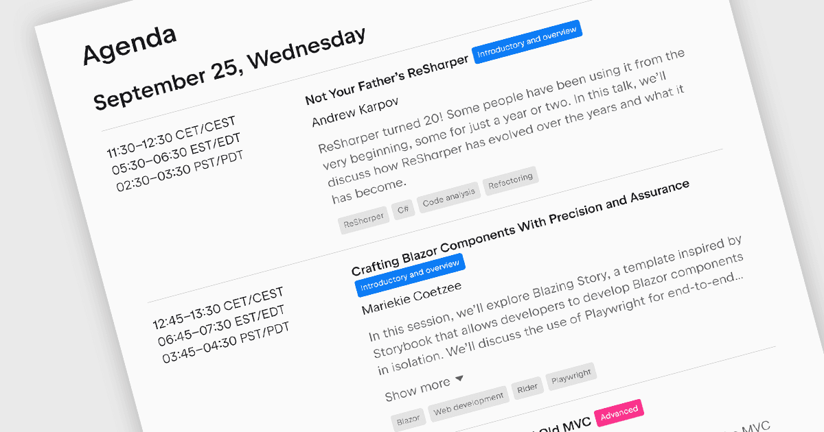 JetBrains .NET Days 2024 Onlineイベントのお知らせ